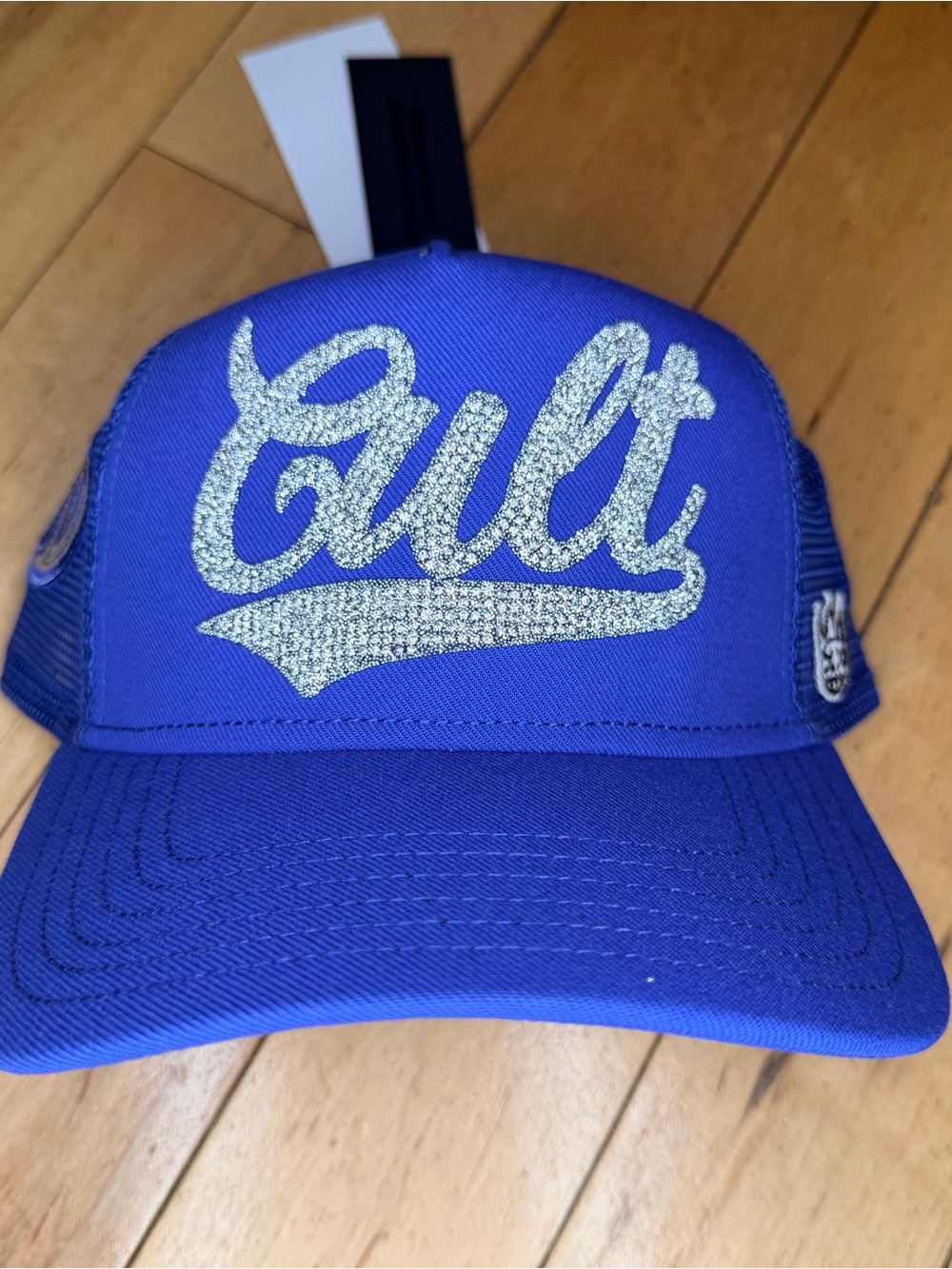 Cult of Individuality Royal Blue Trucker Hat with Silver Script